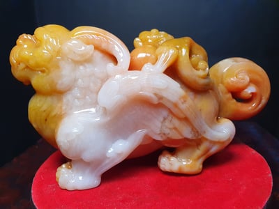 極品重器 寮國北部田黃系列【天祿貔貅】5