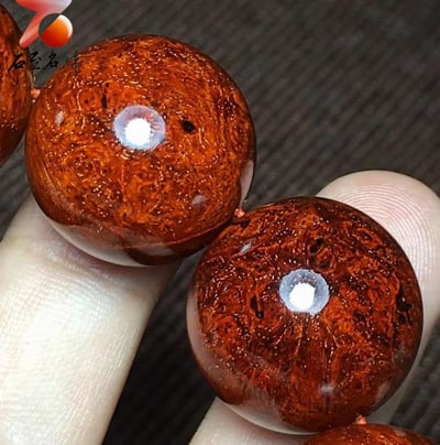 印度小葉紫檀20mm手珠【如夢】 滿瘤疤＋金星7