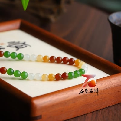 和田玉多寶手串精選6mm×107顆3