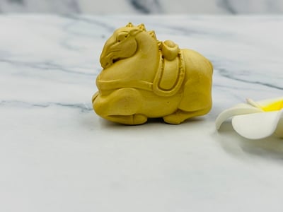 黃楊木精雕【唐馬】2