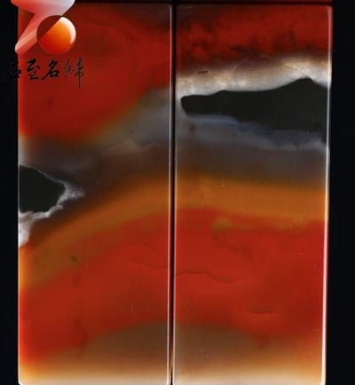 天然壽山石 五彩奇石對章【瑞獸圖】5