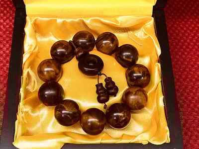 玉化龍膽崖柏手珠2