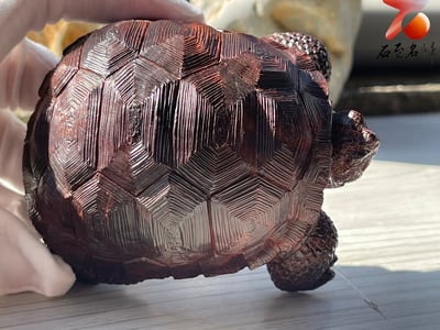 印度小葉紫檀高油密二膘料 湘工手作【平安龜】7