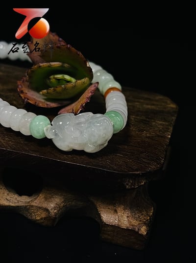 台灣現貨 和闐玉貔貅手珠 附精美收藏禮盒2