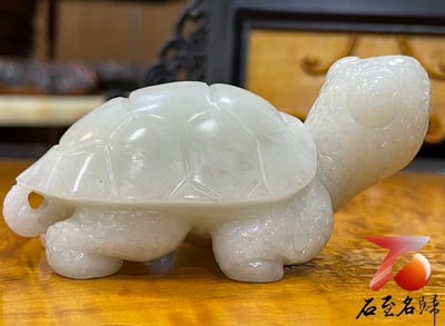 江西芙蓉石純手工雕烏龜 【小海龜】張志方老師作品1