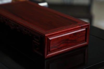 印度小葉紫檀老料製作【案上雲煙／座几】6