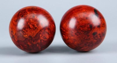 印度小葉紫檀瘤疤保健球 直徑5公分x2顆1