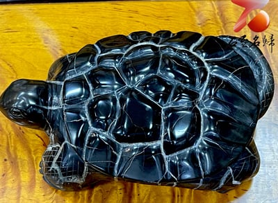 龜甲石重量級1.7公斤作品 手工雕烏龜 【盤古神龜】5