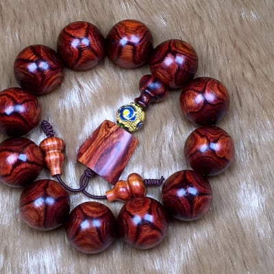 海南黃花梨 野生料鬼臉19.5mm手珠4