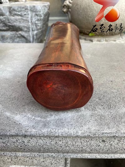 印度小葉紫檀高油密老料製【貔貅風水柱】9