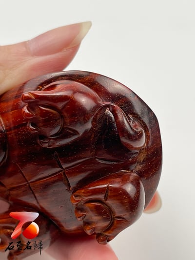 印度小葉紫檀高油密二膘料【湘工-將軍龜】9