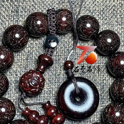 天然 印度小葉紫檀銀河系列｜15mm×15顆 頂級爆滿粗星【銀河之眼】手串6