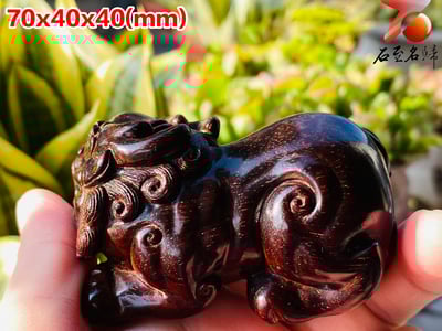 印度小葉紫檀高油密二膘料 湘工手作【瑞獸貔貅】2