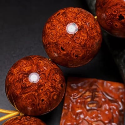 印度小葉紫檀18mm手珠【舉世無雙】7