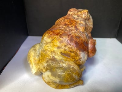 壽山瑪瑙石【紅紅火火-呱呱來財】4