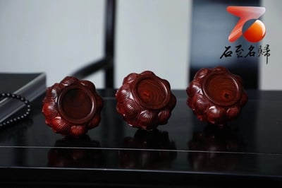 印度小葉紫檀老料【蓮花-香爐】4