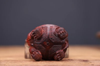 印度小葉紫檀【金錢龜-驀然回首】5