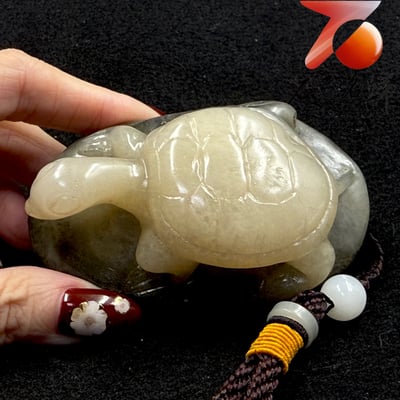 壽山石純手工精雕【金甲凝瑞・富甲天下】4