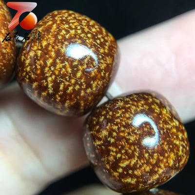 貢木桶珠13×14mm老料炫彩玉化星空料 360度超級大黑龍鱗【禪修】5