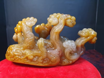 壽山石擺件【心有靈犀】4