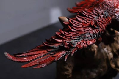 印度小葉紫檀高油密老料【神鵰-大展宏圖】3