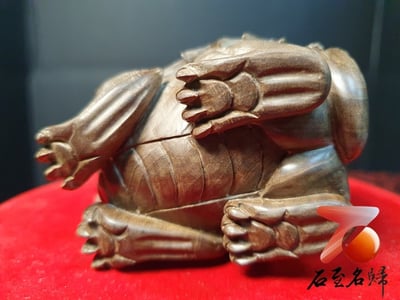 印度老山檀香極品陰沉黑肉料【飛天貔貅】6