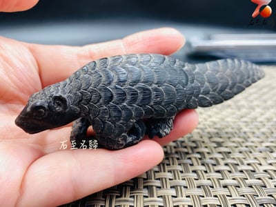 一甲護身，破土開運 真牛角製【穿山甲】王逸文老師純手工雕刻4