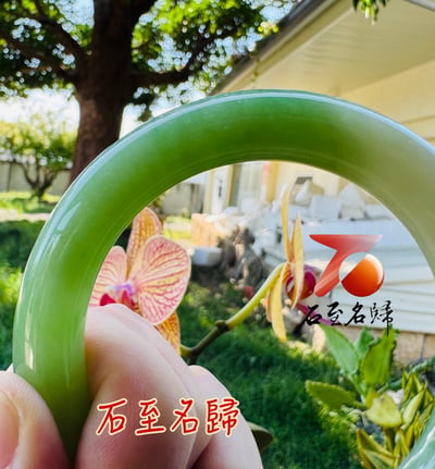 收藏級珍品 頂級和田玉翠青手鐲 白玉映翠・ 百年難遇｜附【亞瑟寶石鑑定所】正式鑑定證書2
