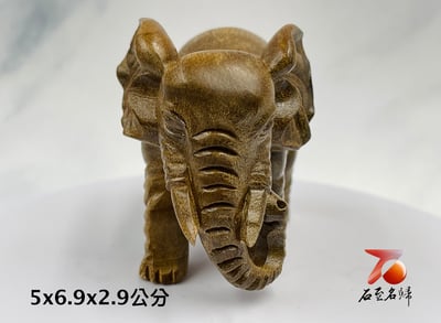 台灣現貨 實體店鋪 貴州金絲楠【出將入象】小象手把件5