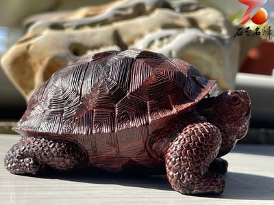 印度小葉紫檀高油密二膘料 湘工手作【平安龜】2