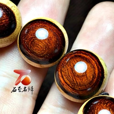 印度小葉紫檀15mm陰陽珠【檀瑞】8