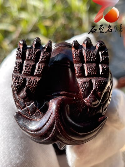 印度小葉紫檀高油密二膘材質 湘工手作【龍王】7