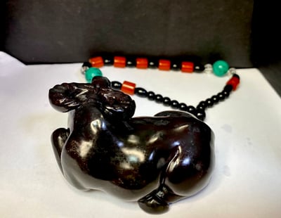 豆耿石雕件【牛氣沖天】3