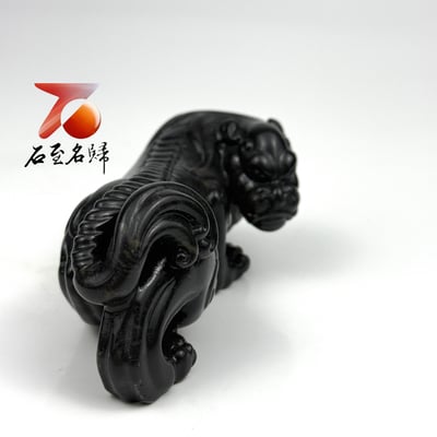 壽山豆耿石 手工精雕作品【鎮宅納福瑞獸】4