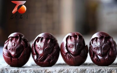 印度小葉紫檀 精選高油密老料 手工製作打磨【龍生九子】4