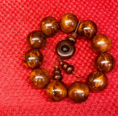 玉化龍膽崖柏手珠4