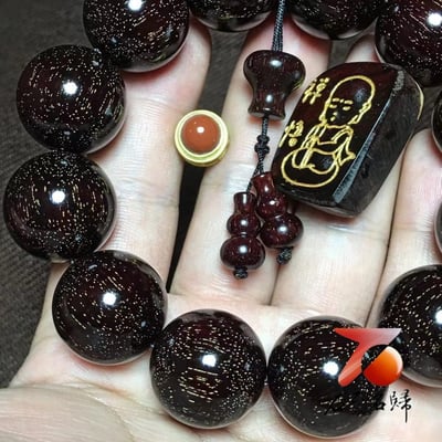 印度小葉紫檀20mm×12顆 爆滿金星【禪悟】4