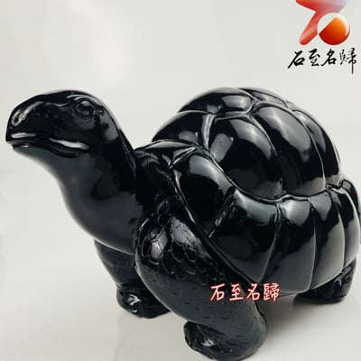 丹東石純手工雕烏龜  張國民雕刻家作品【亞達伯拉象龜】3
