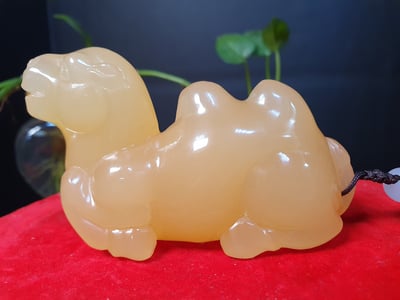 正宗印尼金水凍【沙漠之舟】手把件系列5