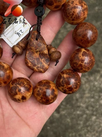 太行崖柏極品雲紋纓子瘤20mm手珠 2號4