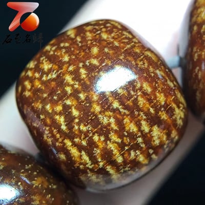 貢木桶珠13×14mm老料炫彩玉化星空料 360度超級大黑龍鱗【禪修】6