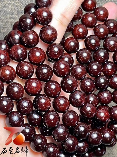 天然 印度小葉紫檀玻璃底老料 高油高密12mmx108顆手串5