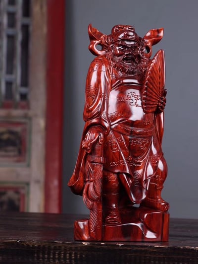 印度小葉紫檀精雕【天師鍾馗】4