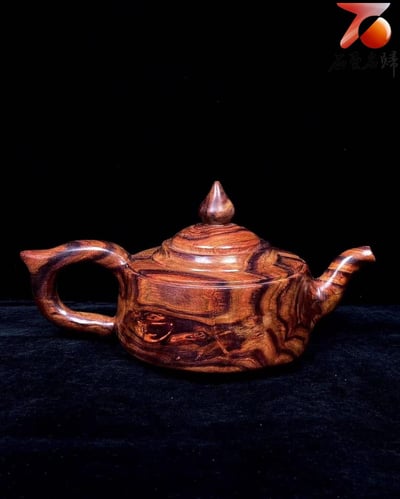 海南黃花梨野生料【把把壺（福）】重量339公克2