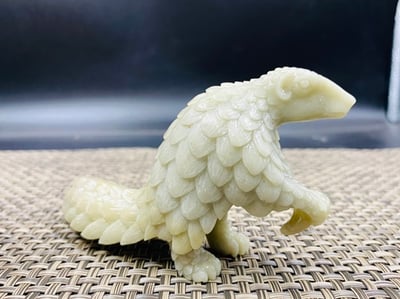 石鎧護運，鎮宅開路 壽山峨嵋石【穿山甲】王逸文老師純手工雕刻3