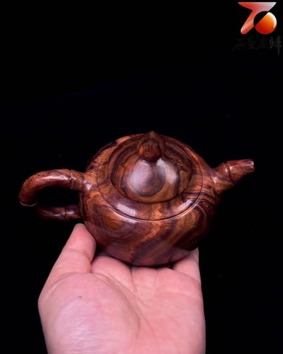 海南黃花梨野生料【把把壺（福）】重量223公克5