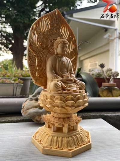 正宗加拿大檜木 慈悲接納【托缽如來佛祖】智慧與福德的象徵3