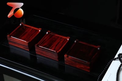 印度小葉紫檀拆房老料榫卯結構製作【香盒】3