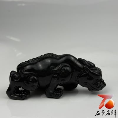 壽山豆耿石 手工精雕作品【上古瑞獸】5