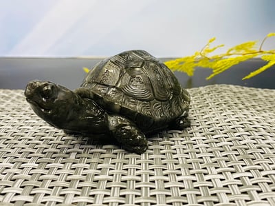 壽山峨嵋石精雕作品【長壽龜】2